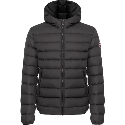 Anthracite Winter Coat with Natural Down Padding , male, Sizes: 2XL - Colmar - Modalova
