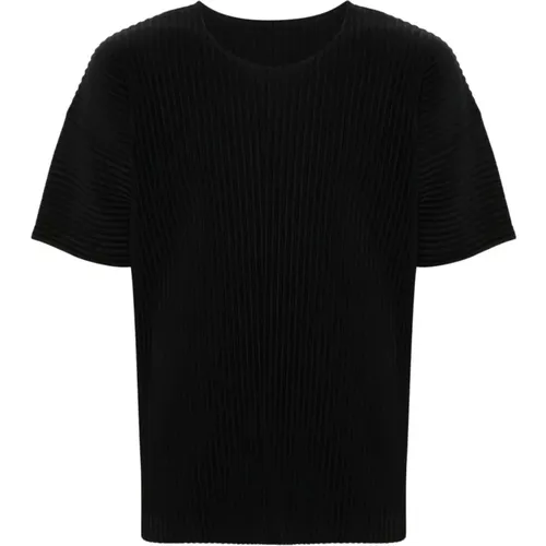 Pleated T-shirts and Polos , male, Sizes: L, M, XL - Issey Miyake - Modalova