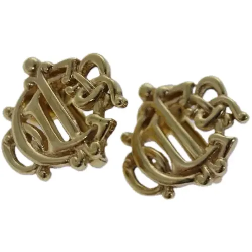 Pre-owned Metal earrings , female, Sizes: ONE SIZE - Dior Vintage - Modalova