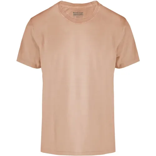 Crew-neck T-shirt with Breast Pocket , male, Sizes: XS, L, S, 2XL, M, XL - BomBoogie - Modalova