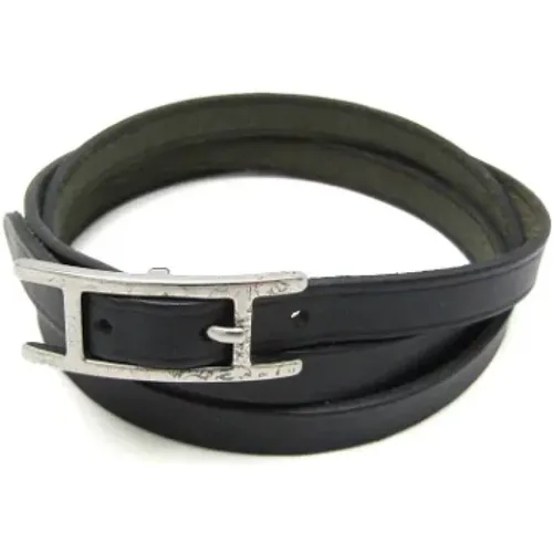 Pre-owned Leather bracelets , female, Sizes: ONE SIZE - Hermès Vintage - Modalova