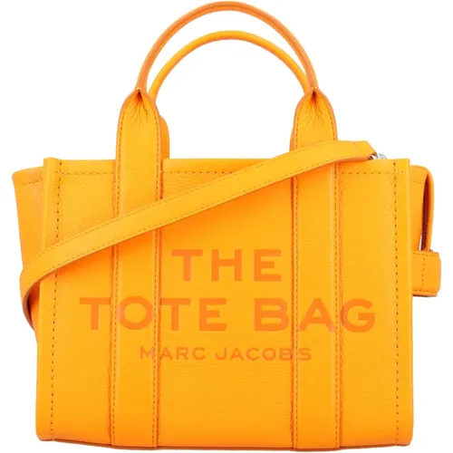 Tangerine Mini Tote Leather Bag , female, Sizes: ONE SIZE - Marc Jacobs - Modalova
