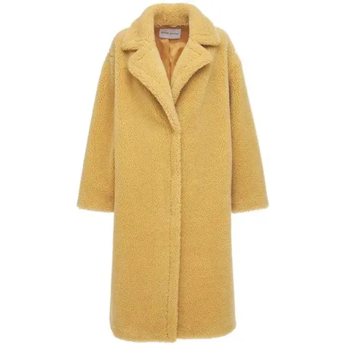 Oversized Faux Fur Teddy Coat , Damen, Größe: M - STAND STUDIO - Modalova