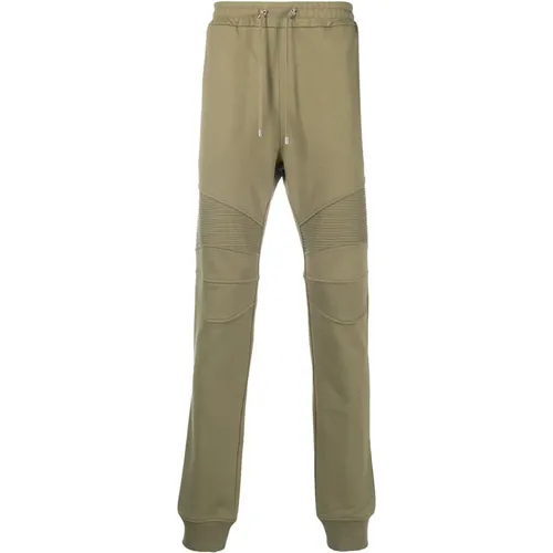 Sweatpants mit elastischen Bündchen und Logo-Print - Balmain - Modalova