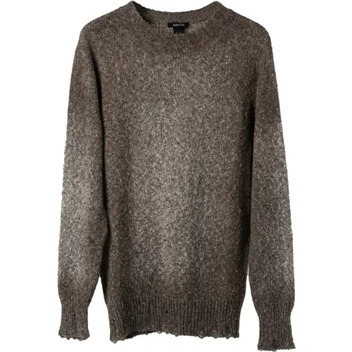 Handpainted Crew Neck Sweater , male, Sizes: 3XL, M, 2XL - Avant Toi - Modalova