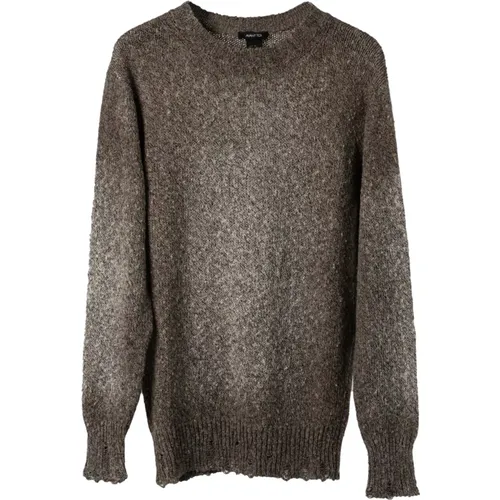 Handpainted Crew Neck Sweater , male, Sizes: M, 2XL - Avant Toi - Modalova