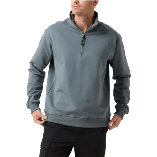 Stylischer Loose Fit Halfzip Sweater , Herren, Größe: XS - Pure Path - Modalova