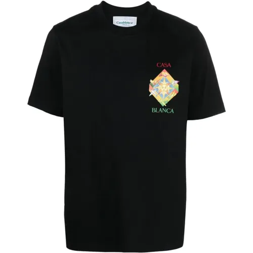 Organic Cotton T-shirt in , male, Sizes: S, 2XL - Casablanca - Modalova