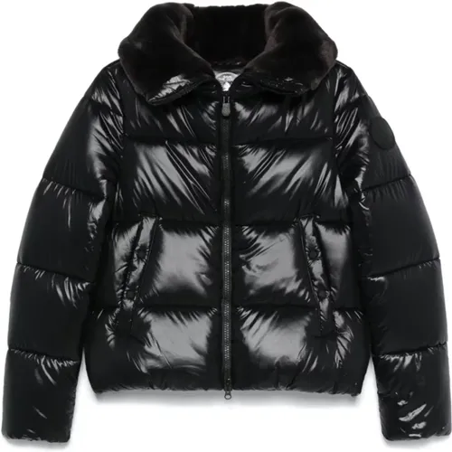 Short Moma Puffer Jacket , female, Sizes: XS, L, S, M - Save The Duck - Modalova