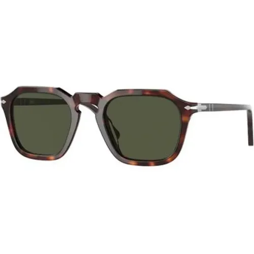 Geometrische Sungles mit Havana-Front , Herren, Größe: 50 MM - Persol - Modalova