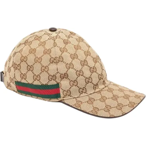Pre-owned Canvas hats , male, Sizes: ONE SIZE - Gucci Vintage - Modalova