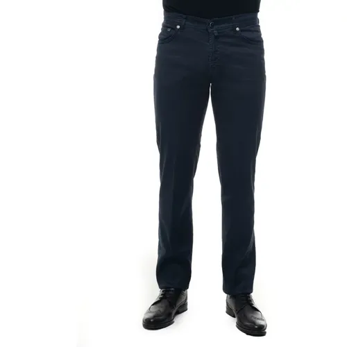 Slim Fit Blaue 5-Pocket Hose,5-Taschen Hose - Kiton - Modalova