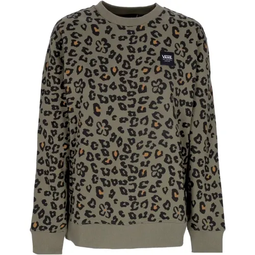 Floral Animal Crewneck Sweatshirt Dark , female, Sizes: M, L - Vans - Modalova