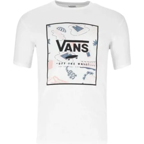 Classic Box Print T-Shirt , male, Sizes: XS - Vans - Modalova