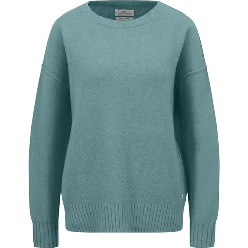 Merinowolle O-Neck Pullover - FYNCH-HATTON - Modalova