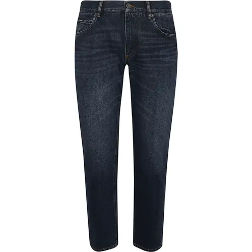 Midnight Straight Leg Denim Jeans , male, Sizes: L, M, S, XL, 2XL, 3XL, XS - Dolce & Gabbana - Modalova