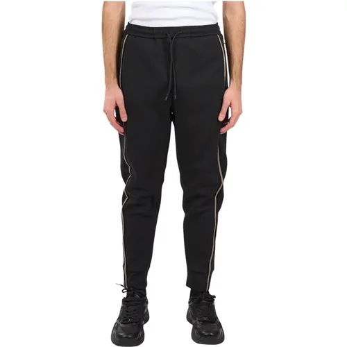 Fleece Sweatpants with Drawstring Waist , male, Sizes: L, M - Hugo Boss - Modalova