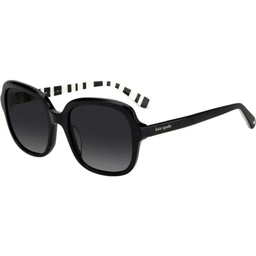 Schwarze Acetat-Sonnenbrille für Frauen - Kate Spade - Modalova