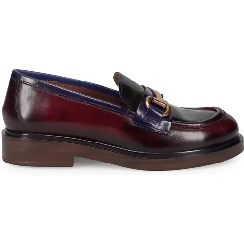 MultiColour Leather Loafers with Gold Clamp , female, Sizes: 4 UK, 3 UK, 6 UK - Pons Quintana - Modalova