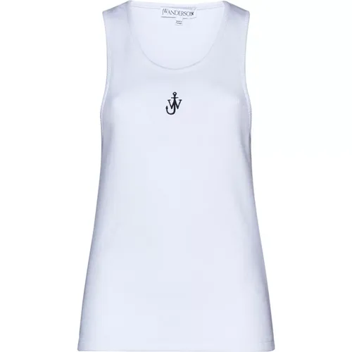 Weiße Ankerstickerei Tank Top - JW Anderson - Modalova