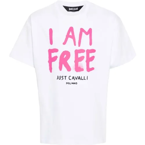 Graphic T-shirts and Polos , male, Sizes: L, M - Just Cavalli - Modalova