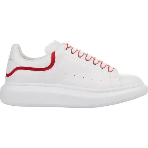 Oversized Sneakers with Red Insert , male, Sizes: 10 UK, 7 UK, 9 1/2 UK, 11 UK, 12 UK, 7 1/2 UK - alexander mcqueen - Modalova