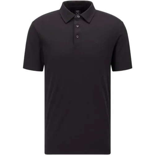 Schwarze Jersey Polo Shirts - Hugo Boss - Modalova