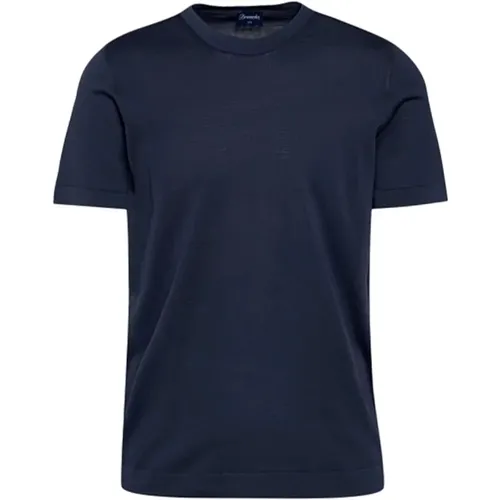 Frosted Kurzarm T-Shirt , Herren, Größe: XL - Drumohr - Modalova