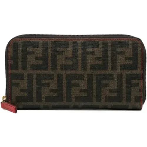 Pre-owned Canvas wallets , female, Sizes: ONE SIZE - Fendi Vintage - Modalova