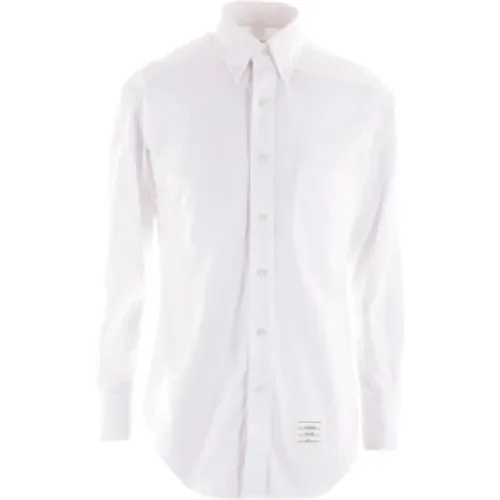 Oxford Cotton Shirt with Tricolor Detail , male, Sizes: 2XL, XL, L, M - Thom Browne - Modalova