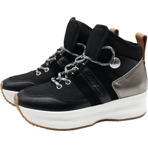 Stilvolle Plateau-Sneaker-Stiefel , Damen, Größe: 36 EU - See by Chloé - Modalova