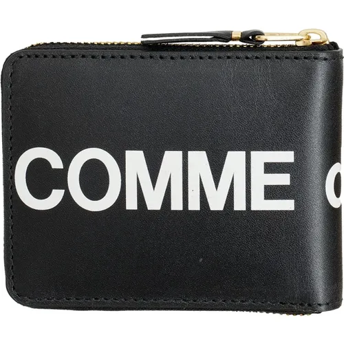 Leder Reißverschluss Brieftasche , Herren, Größe: ONE Size - Comme des Garçons - Modalova