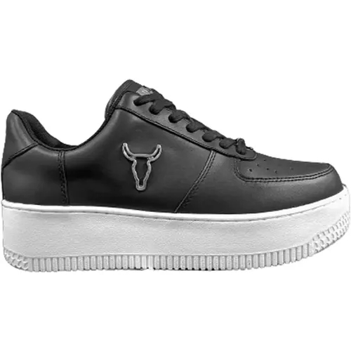 Schwarze Bull Head Leder Sneakers - Windsor Smith - Modalova