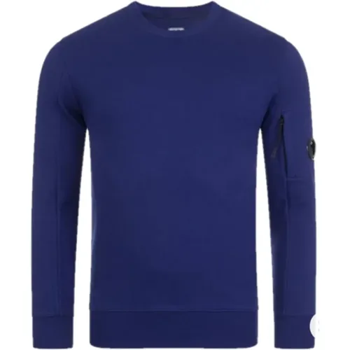 Diagonal Raised Fleece Crew Neck Sweatshirt - C.P. Company - Modalova