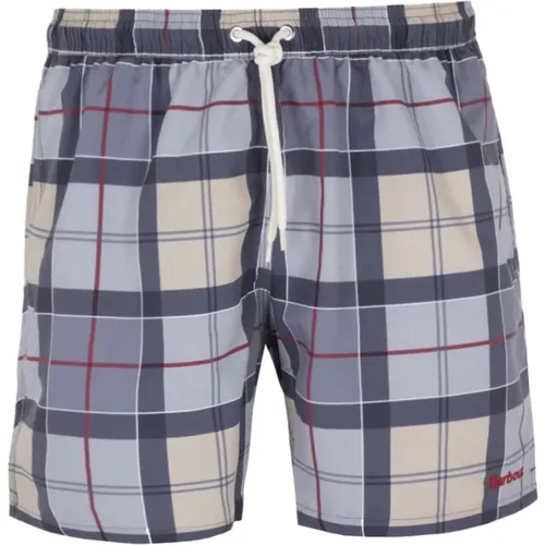 Tartan Swim Short with Adjustable Waistband , male, Sizes: S - Barbour - Modalova