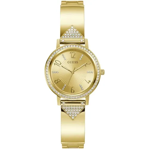 Tri Luxe Gold Armbanduhr , unisex, Größe: ONE Size - Guess - Modalova