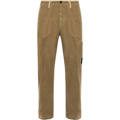 Trousers with logo , male, Sizes: W32, W30, W29 - Stone Island - Modalova