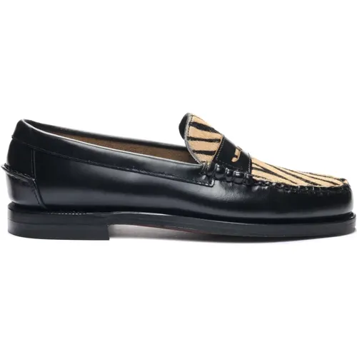 Loafer Schuh mit Wildem Tiger , Damen, Größe: 38 EU - Sebago - Modalova