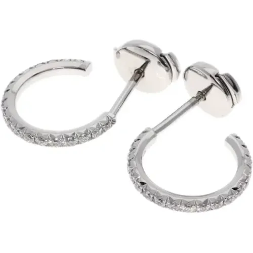 Pre-owned White Gold earrings , female, Sizes: ONE SIZE - Tiffany & Co. Pre-owned - Modalova