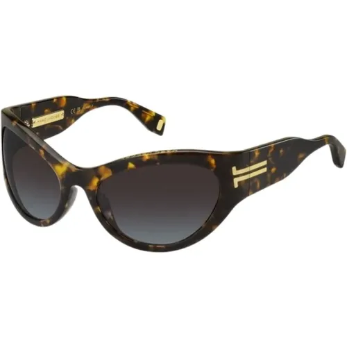 Braune Acetat Damen Sonnenbrille - Marc Jacobs - Modalova