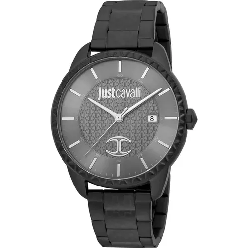 Elegante Schwarze Analog Herrenuhr - Just Cavalli - Modalova