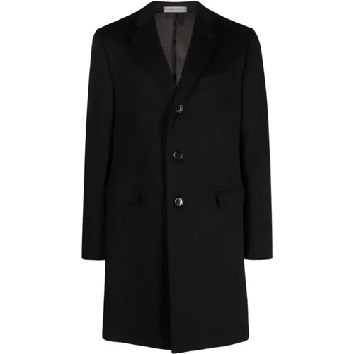 Virgin Wool Coat with Button Closure , male, Sizes: 3XL - Corneliani - Modalova