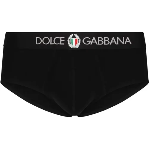 Schwarzer Brando Slip Unterwäsche , Herren, Größe: S - Dolce & Gabbana - Modalova