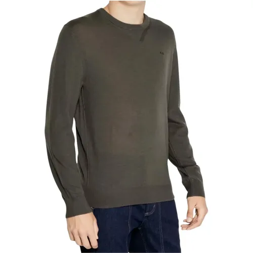 Grüne Pullover für Männer , Herren, Größe: M - Armani Exchange - Modalova