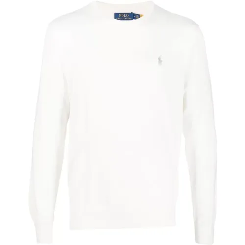 Embroidered Logo Sweater in , male, Sizes: L, M - Ralph Lauren - Modalova