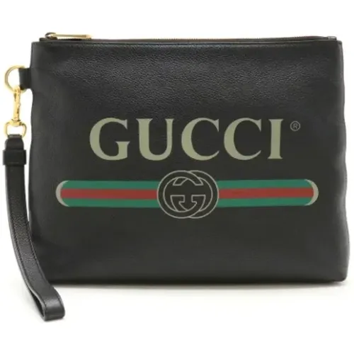 Pre-owned Leather clutches , female, Sizes: ONE SIZE - Gucci Vintage - Modalova