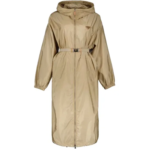 Nylon Parka Jacket , female, Sizes: S - Prada - Modalova