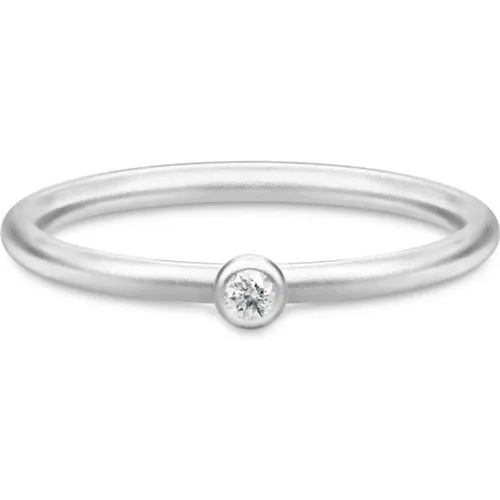 Klarer Cubic Zirkonia Ring , Damen, Größe: 54 MM - Julie Sandlau - Modalova