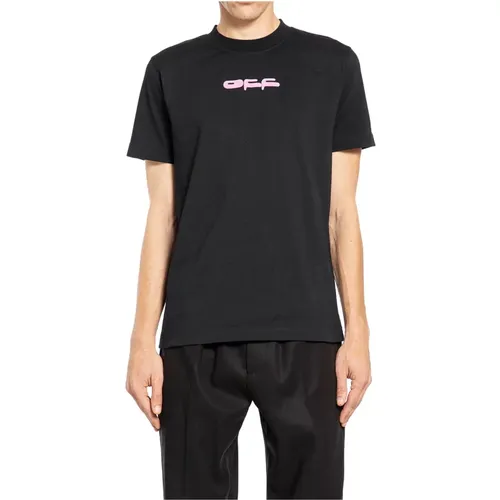 Dragon Bee Slim Tee Schwarz Pink , Herren, Größe: S - Off White - Modalova