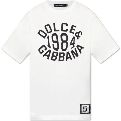 T-Shirt mit Logo Dolce & Gabbana - Dolce & Gabbana - Modalova